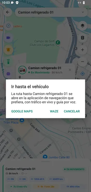 Directions to the vehicle