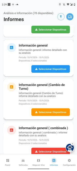 PDF reports from the phone