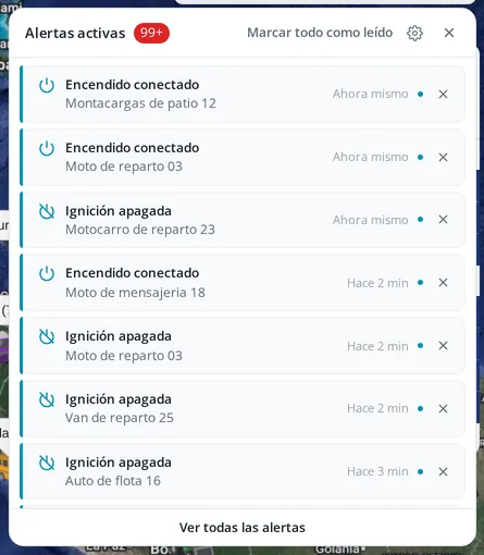Os alertas chegam na hora