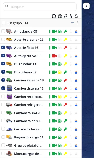 Comparar toda a frota de uma olhada